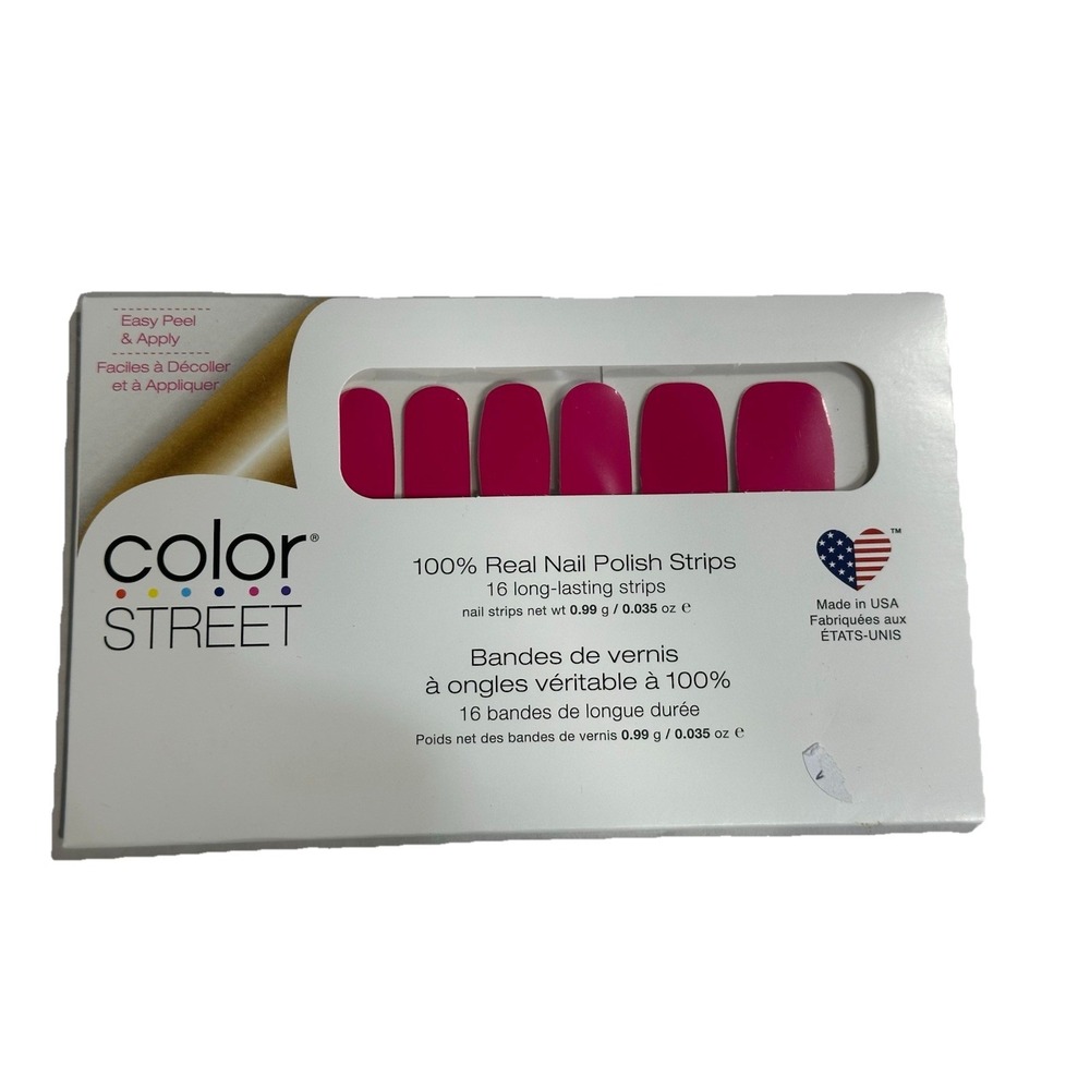 Color Street Nail Polish Strips Are You Madrid-ing Me Magenta Pink FMC251 NEW